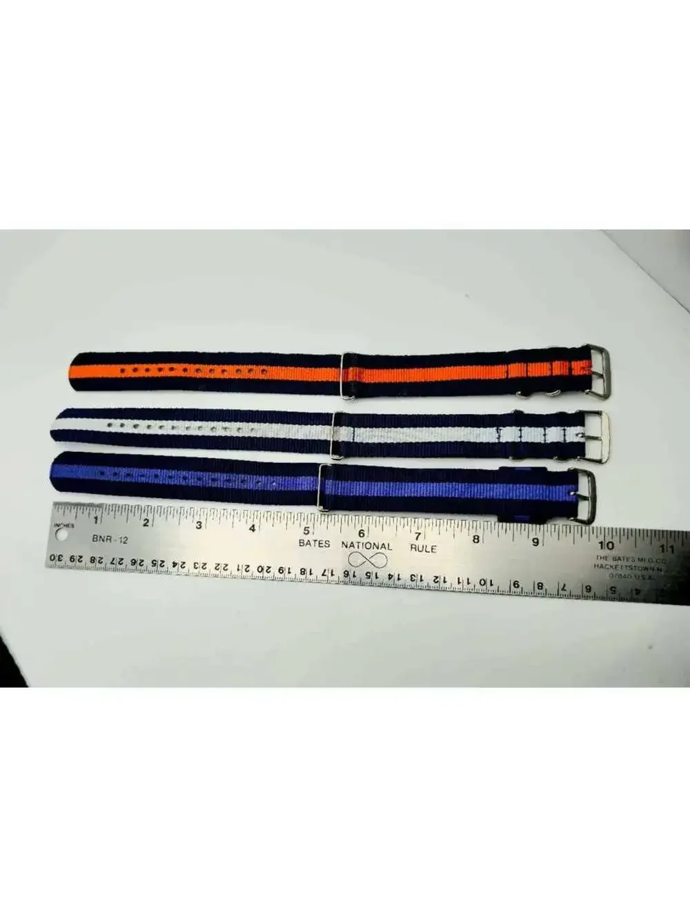 Heavy Duty Woven Ballistic Nylon Watch Bands 20 mm 3 Patterns